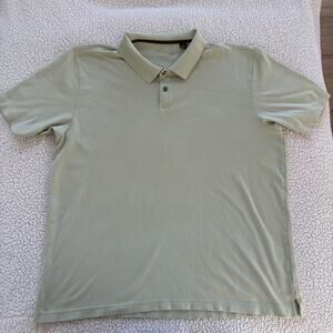 Tasso Elba Men’s Polo Shirt Size XL 100% Pima Cotton Color Beige/Tan